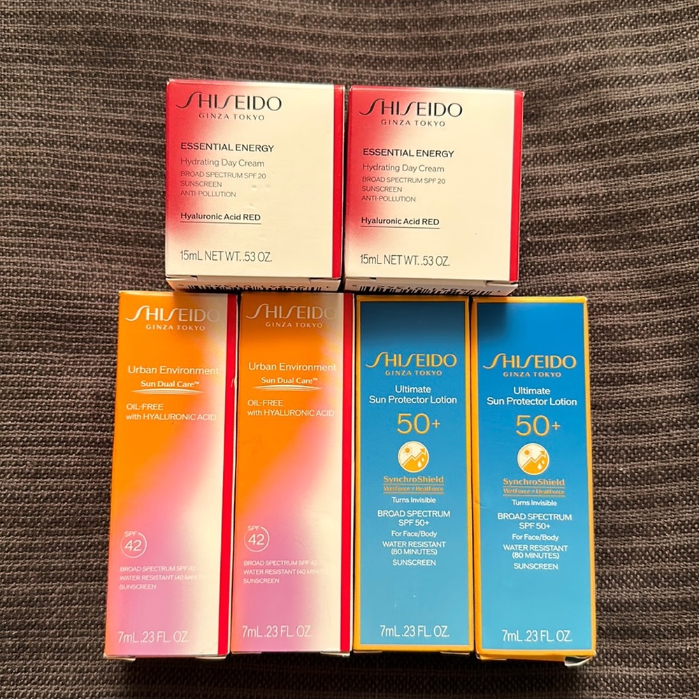 Shiseido sunscreen samples
